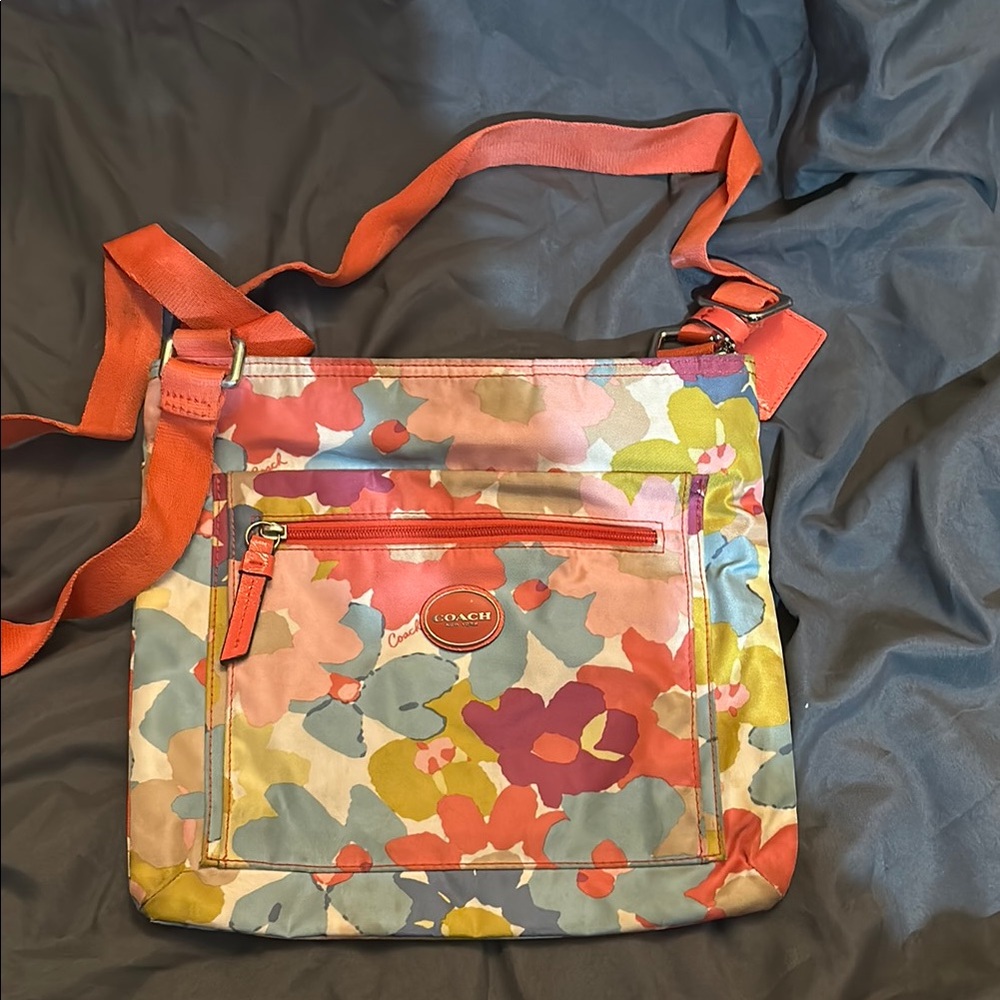 Coach Floral Crossbody Bag - Multicolor